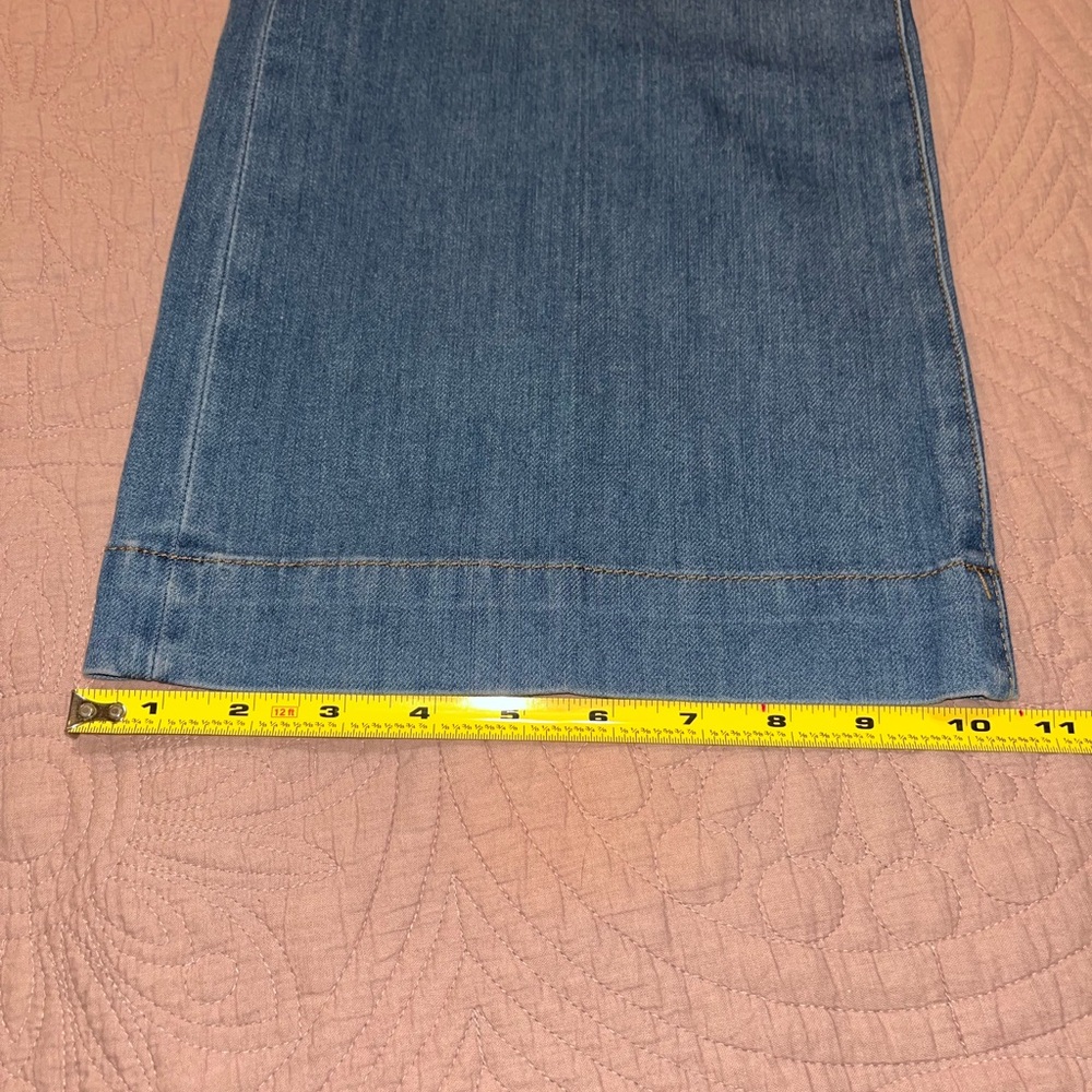Soft Surroundings Blue Wide Leg Jeans - Picture 6 of 9